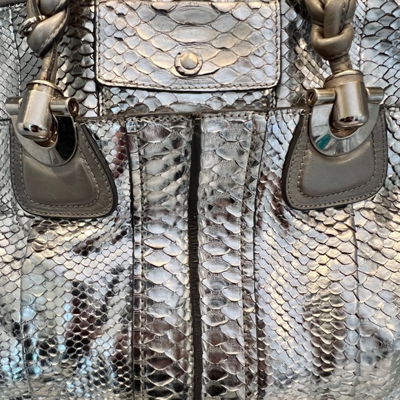 Limited Edition Chloe Python Heloise in silver - Picture 6 of 16